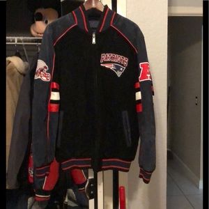 Suede New England Patriots jacket